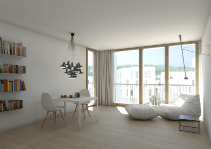 WOHNGLÜCK mit ca. 29 m² Wohnzone, komfortabler Ausstattung + West-Loggia AM HÖHENPARK KILLESBERG